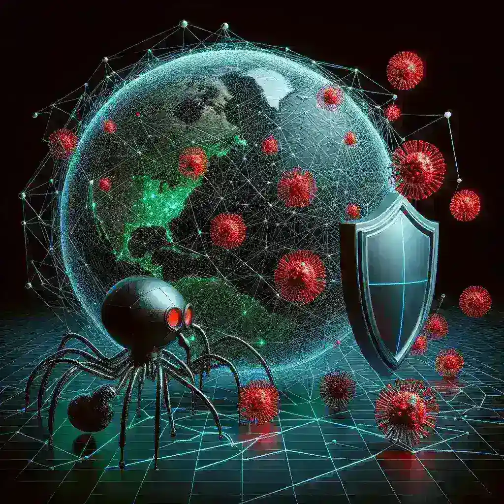 "Web scraping process for cybersecurity intelligence, showcasing data extraction from websites to enhance threat detection and prevention strategies."